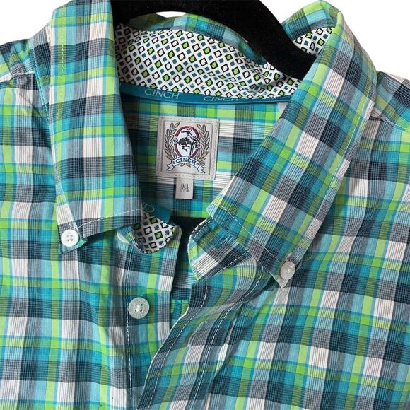 Lacoste Men's M Plaid Long Sleeve Button-Up Shirt Multicolor Casual - Picture 2 of 7